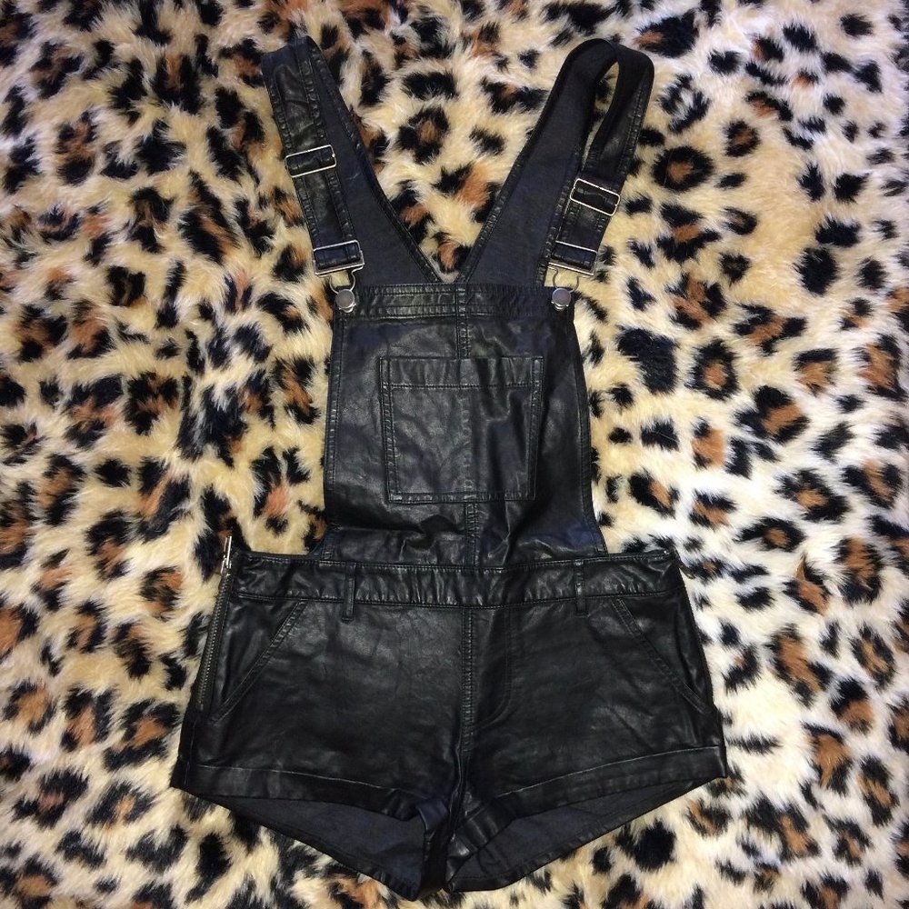 Current Mood Vegan Leather Shortalls